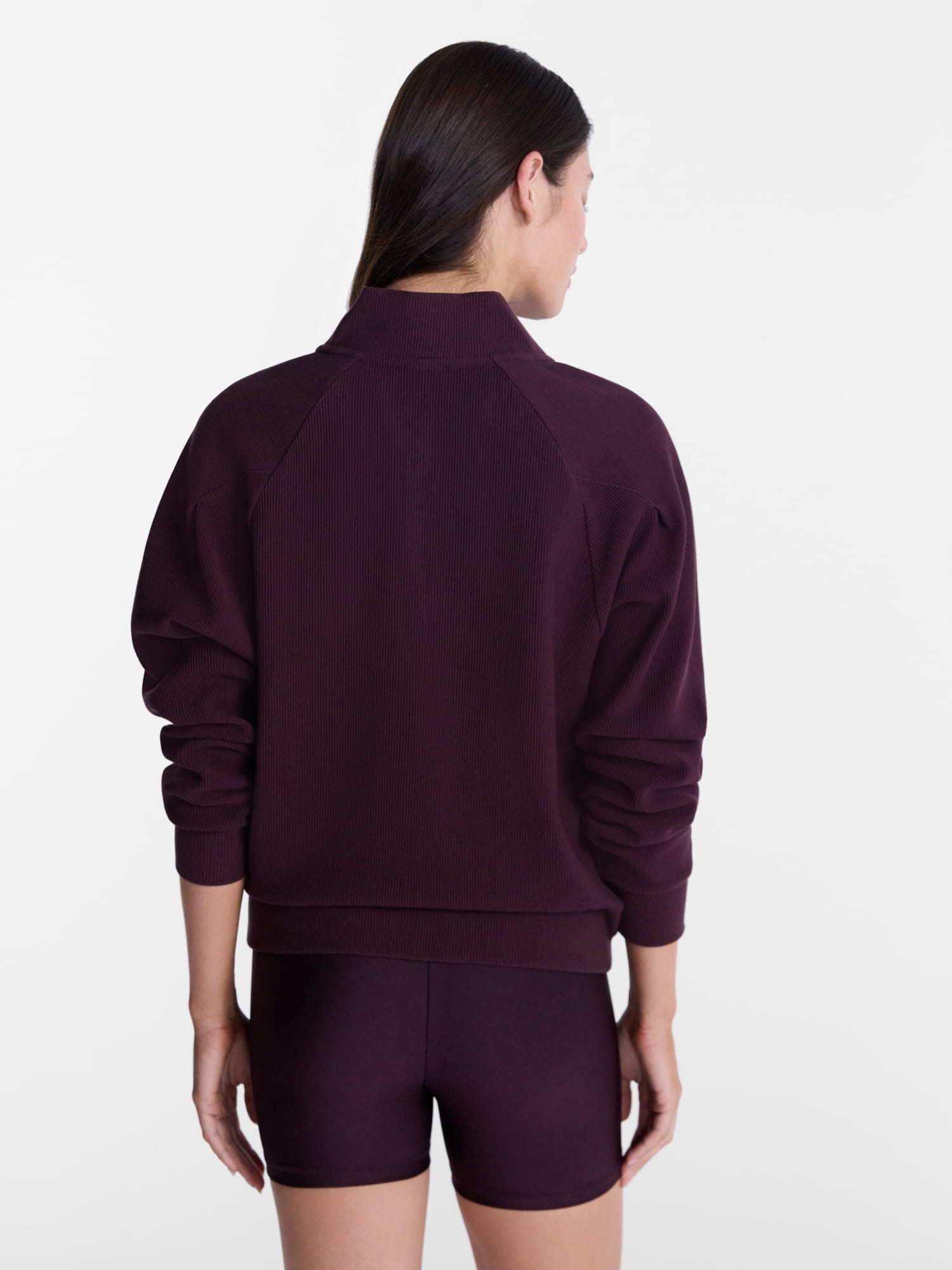 Avia Women's and Women's Plus Ottoman Full Zip Bomber Jacket, Sizes XS-4X