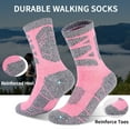 thumbnail image 4 of Hiking Socks Women 5 Pairs Cushioned Walking Socks Women Crew Sock for Outdoor Hiking Running Climbing, 4 of 5