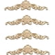 thumbnail image 1 of 4 piezas de moldura decorativa de madera tallada, adorno de madera tallada decorativa, apliques de revestimiento largos para muebles, molduras decorativas para puertas de casa, molduras, 1 of 5