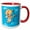 Red/White, variant on 3drose, Cupid, 11oz Two-tone Red Mug