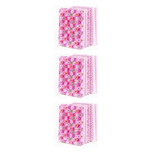 Advancent 7 Pieces Cotton Fabric Print Mixed Multi-colored Style Sewing*Quilting Set Cloth Plain Weave Supplies Home Rosa 3piezas