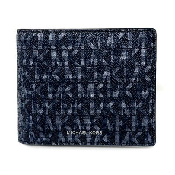 Michael Kors Cartera con Tarjetero Cooper para Hombre, Color Azul Almirante