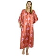 thumbnail image 2 of Up2date Fashion's Three Women's Red-Print Satin Caftans / Kaftans Value Pack #23, 2 of 4