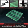 thumbnail image 2 of Stalwart 12V Electric Heated Blanket for Car, Truck, or RV (Green Plaid), 2 of 8