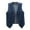 Dark Blue, variant on Hwmodou Women Bubble Denim Jackets Women's Sleeveless Denim Vest V Neck Button Down Jean Jacket Sport Workout Clothes For Woman