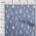 thumbnail image 2 of oneOone Rayon Dusty Blue Fabric Tree Fabric For Sewing Printed Craft Fabric By The Yard 56 Inch Wide, 2 of 8