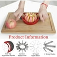 thumbnail image 3 of Apple Slicer, 4.72 Inch Apple Corer and Slicer - Apple Cutter with 12 Sharp Blades, Apple Corer Tool - Easy Gadgets, 3 of 7