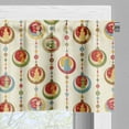 thumbnail image 3 of Ambesonne Christmas Window Valance, Balls Deer Santa Elf, 54" X 18", Multicolor, 3 of 5