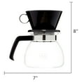 Melitta® 6 Cup PourOver Paper Drip Coffee Maker with Glass Carafe