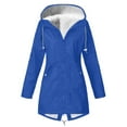 thumbnail image 2 of Ketyyh-chn99 Coats for Women Open Front Work Winter Jacket Coat Blue,2XL, 2 of 3