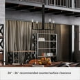 thumbnail image 5 of Hunter - Bearden 4-light Natural Black Iron, Large Chandelier, Dimmable, Candle Shaped, for Bedrooms, Dining, Living Rooms - 19622, 5 of 7