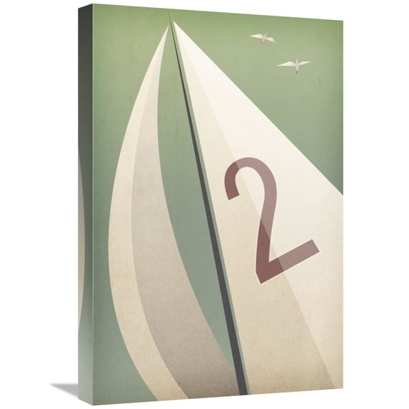Global Gallery's 'Sails VIII' By Ryan Fowler Stretched Canvas Wall Art