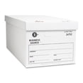 thumbnail image 1 of Business Source  Storage Box- Lift Off Lid- Letter- 12in.x24in.x10in.- 12-CT- White, 1 of 1