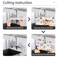 thumbnail image 5 of Yayeee Faucet Mat for Kitchen Sink 30" Diatomite Long Splash Guard Pad, White Nordic Christmas House, 2 Pack, 5 of 7