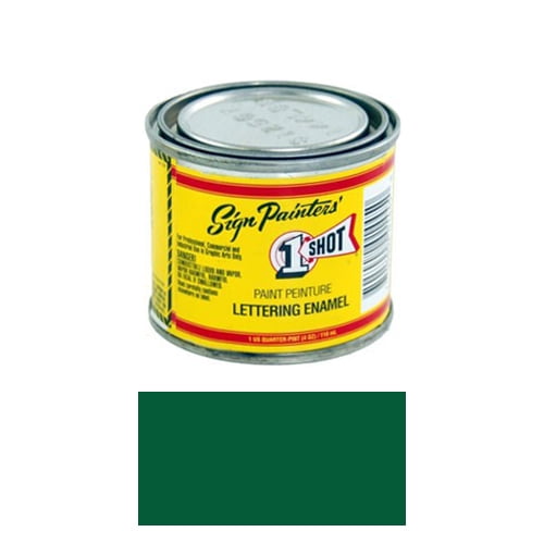 1/4 Pint 1 Shot MEDIUM GREEN Paint Lettering Enamel Pinstriping & Graphic Art