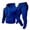 Blue, variant on Men’s Hooded Sweatshirt and Jogger Pants Set Pullover Long Sleeve Top and Drawstring Waist Bottoms Casual Tracksuit