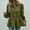 *Green, variant on ClodeEU Women's Spring Summer Smocked Shirt,Solid Color Long Sleeve Button Down Casual Cover Up Pink,Womens Plus XXXL