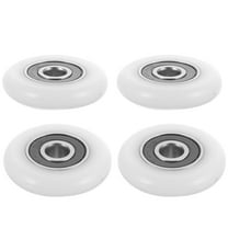 OFFIGAM 4-Pack Sliding Glass Door Rollers White Quiet Smooth Shower Door Rollers Replacement Hardware