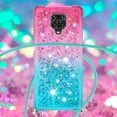 thumbnail image 4 of Funda para Xiaomi Redmi Note 9S/Redmi Note 9 PRO Brillantina Líquida Divertida Reluciente y con Cristales en Movimiento Cuerpo Cruzado con Cordón Ajustable, 4 of 5