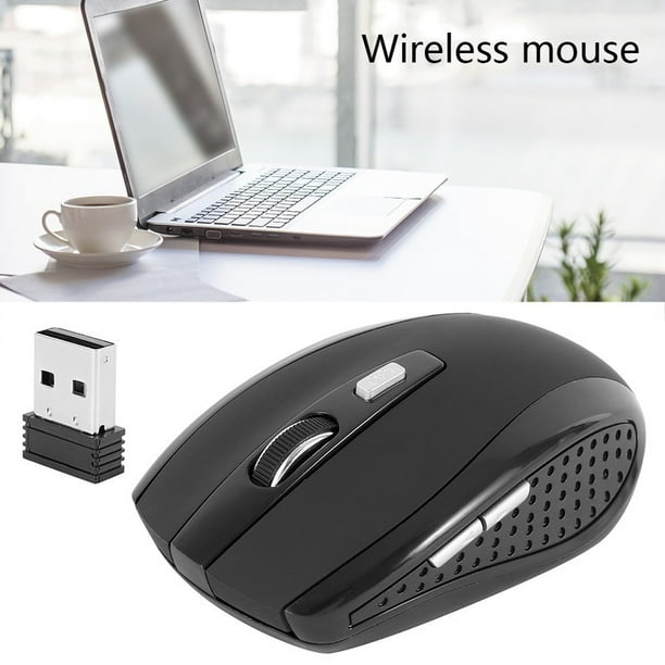 Willstar 1Pc Wireless Cordless Black Mouse 2.4GHz Mice USB Dongle