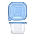 thumbnail image 5 of (6 pack) Mainstays 4 Pack 4.4Cup Plastic Square Food Storage Container, 5 of 8