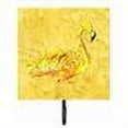 thumbnail image 2 of Carolines Treasures 8872SH4 Flamingo on Yellow Leash or Key Holder 7Hx4.25W multicolor, 2 of 2