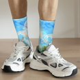 thumbnail image 6 of Bingfone Compression Socks for Women and Men Long Socks for Running Athletic Cycling Nurse- French Bulldog Sunflowers Bubbles, 6 of 6