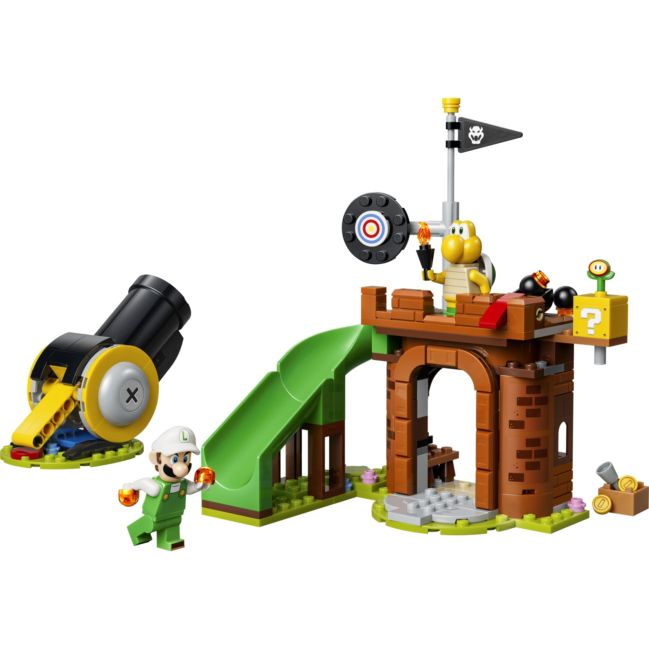 LEGO Super Mario Fire Luigi vs. Koopa Troopa Battle - Building Toy for Boys & Girls, Ages 7+ - Mario Figures & Playset for Pretend Play - Gift for Birthdays - 72061