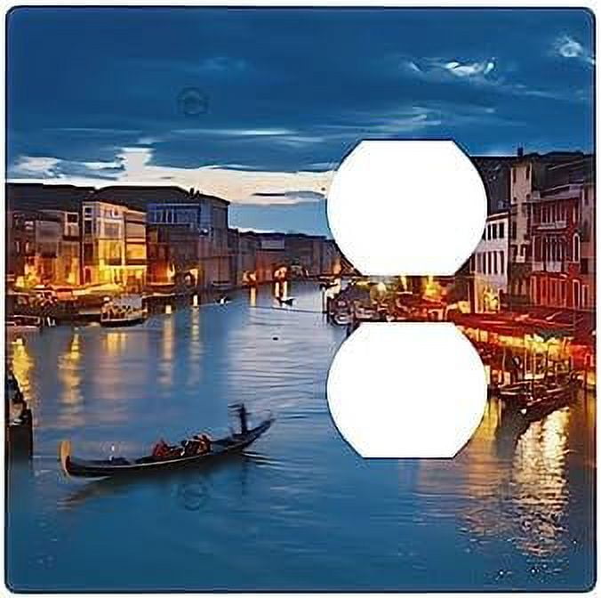Venice Night Wall Plate Cover 2Gang Wall Plate Single Gang Light