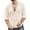 Beige, variant on Men's Summer Fashion Casual Tie-in Sleeves Shirt - Loose Fit, Drawstring, Solid Color, Cotton