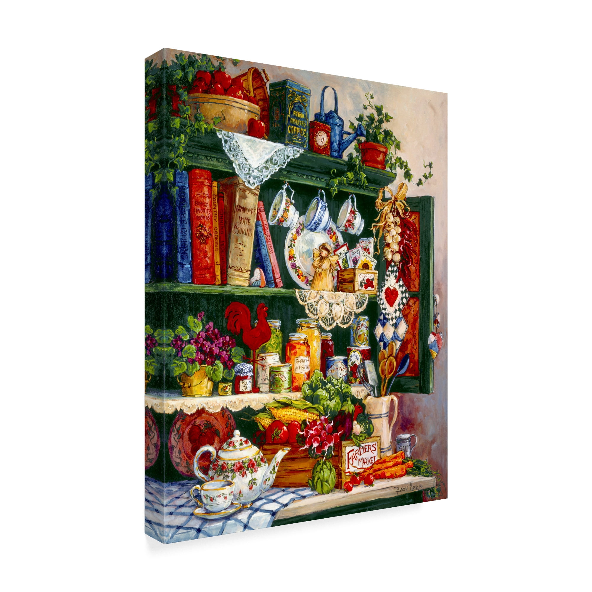 Trademark Fine Art 'Grandmas Cupboard' Canvas Art by Barbara Mock