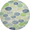 thumbnail image 2 of Addison Rugs Mayfield Premium Machine Washable Transitional Geometric Navy Round Rug, 8' x 8', 2 of 6