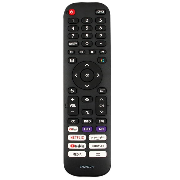 EN2N30H Replace Remote for Hisense TV 65H6G 55A7300F 43H6G 50H6G 50A7300F 55H6G