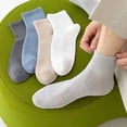 thumbnail image 5 of Lumtrix Men’s Mesh Ankle Socks Summer Fall Thin Quarter Socks Casual Dress Solid Color Socks Light Gray One Size, 5 of 8