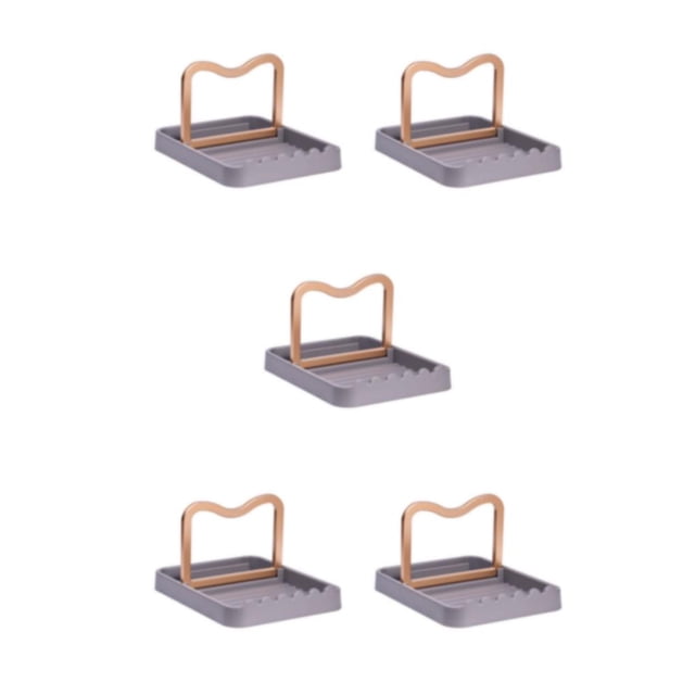 kurtrusly Easy To Clean Pot Lid Holder - Convenient Kitchen Organizer High-quality Good Design Holder Removable And Pot Lid gray 5Set