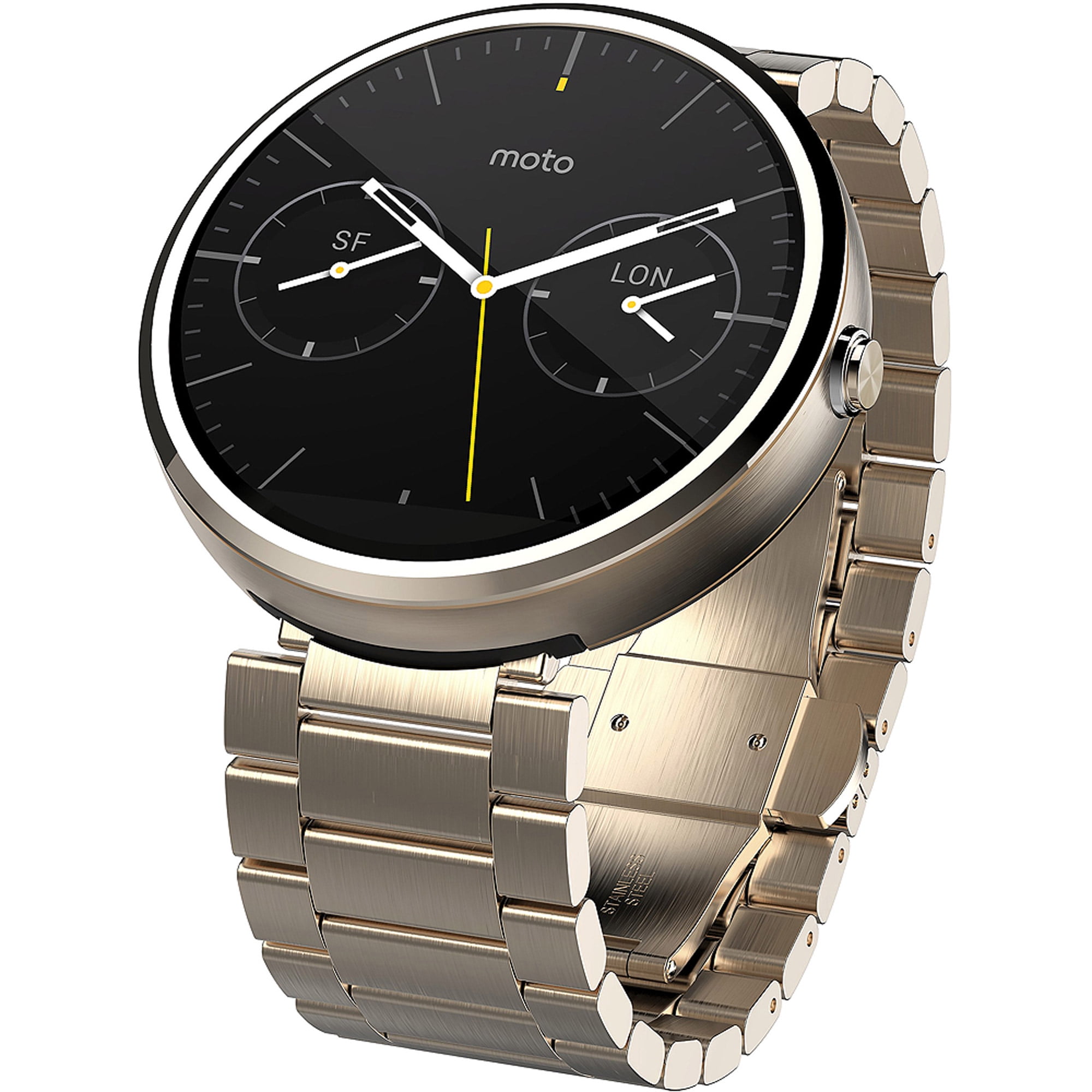 watch with metal band