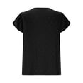 thumbnail image 6 of Zunfeo Summer Tops for Women 2025 Casual Cozy Boho Tops Short Sleeve Ruffles Eyelet Tops Black S, 6 of 9