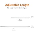 thumbnail image 4 of Tension Curtain Rod, Adjustable 54-90" Width - Chrome, Classic Finial, 4 of 6