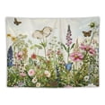 thumbnail image 5 of JRXY  Floral Plant Tapestry Colorful Herb Tapestries Wild Flower Plants Tapestry Nature Scenery Butterfly Tapestries for Room Painting, 5 of 6
