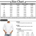 thumbnail image 2 of Camiseta casual de moda con cuello redondo y manga tres cuartos para hombre, 2 of 4