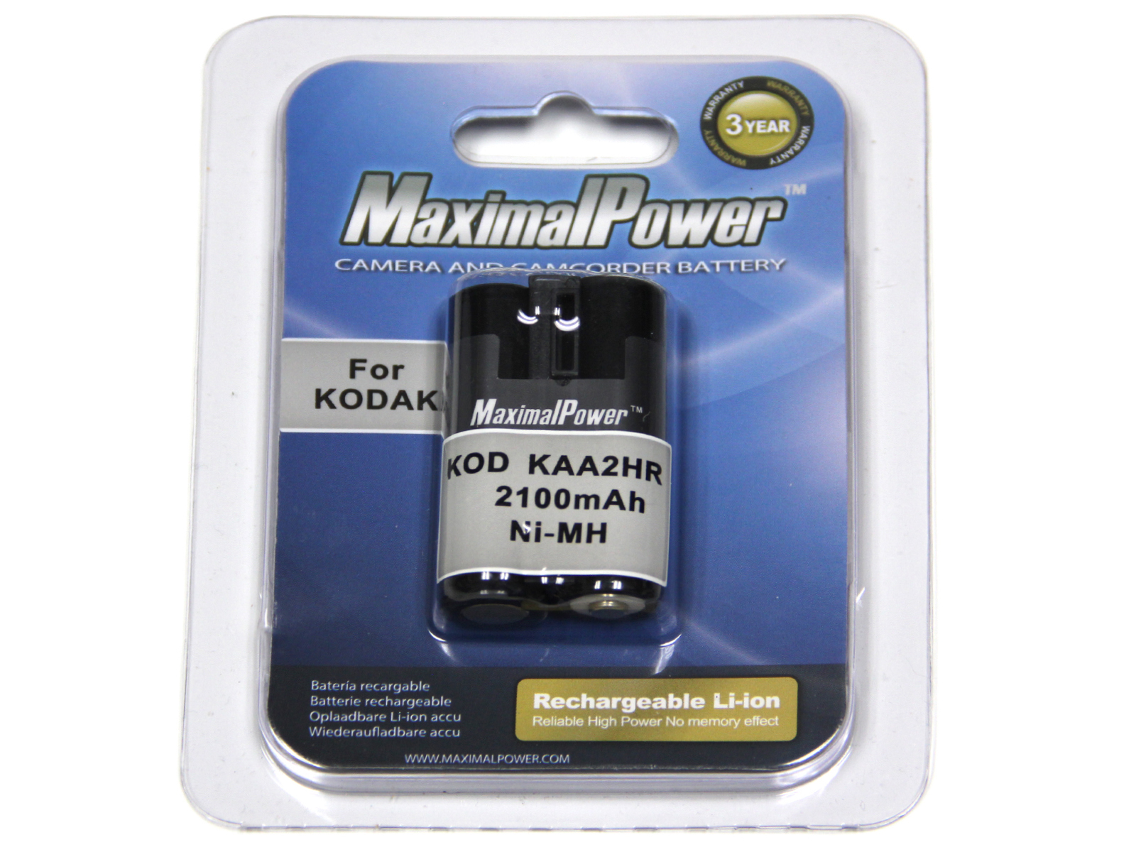 MaximalPower Battery Replacement for KODAK KAA2HR Kodak EasyShare