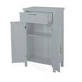 thumbnail image 6 of Yardi Yard Gray Shaker-Style Linen Cabinet, MDF, 1 Door + 2 Shelves + 1 Drawer, for Modern Bathroom Storage, 6 of 12