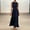 Navy Blue, variant on Morttic Women's Solid Color Sleeveless Pleated Maxi Dress – Waist-Cinching Flowy Chiffon Evening & Wedding Guest Gown Light Blue,L
