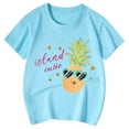 thumbnail image 4 of T Shirt for Kids Girls 7-8 Years Summer Shirts Cute Shirts Cartoon Tops Graphic Tee Shirt Pullover T Shirt Fashion Shirts #Sky Blue(12-13 Years), 4 of 4