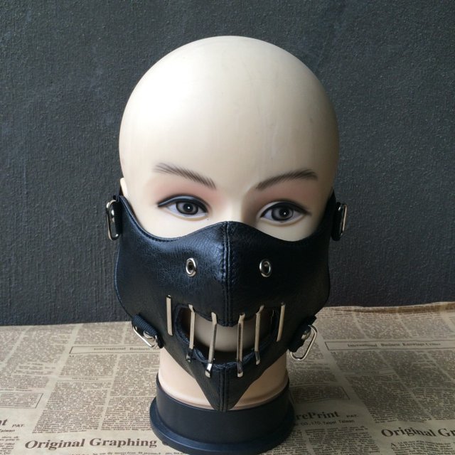 Airsoft - Máscara de media cara, monstruo demonio malvado Kabuki Samurai Hannya Oni máscara protectora de media cara ShuxiuWang 1327537034117