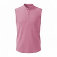thumbnail image 3 of Lmueinov Mens Casual Tank Tops Waffle Knit Sleeveless Shirt Breathable Muscle Tank Shirts Summer Tee, S-3X, 3 of 5