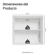 thumbnail image 2 of Alacena Gabinete Superior Cocina Madesa Vik 70cm BG, 2 of 4