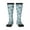 3 Black, variant on Cute Hippopotamus print thigh-high socks, crafted for both men and women with a stretchy, high-opaque design perfect for daily wear