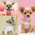 thumbnail image 2 of Dog Collar with Bell,1/2-Pack Basic & Bone Cat Collars with Bells Small Puppy Collar Girl for XXS Xs Small Tiny Pet Dogs Female Kitten Girls Animal, Neck 7-12 Inch, 2 of 6