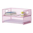 thumbnail image 1 of Organizador de Papel Marbrasse de 2 Niveles con Asa Rosa, 1 of 6